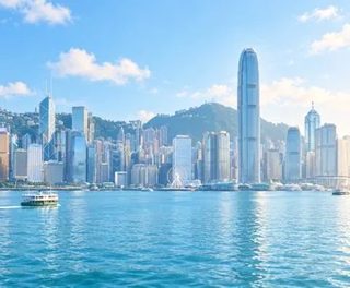 香港维多利亚港城市景观