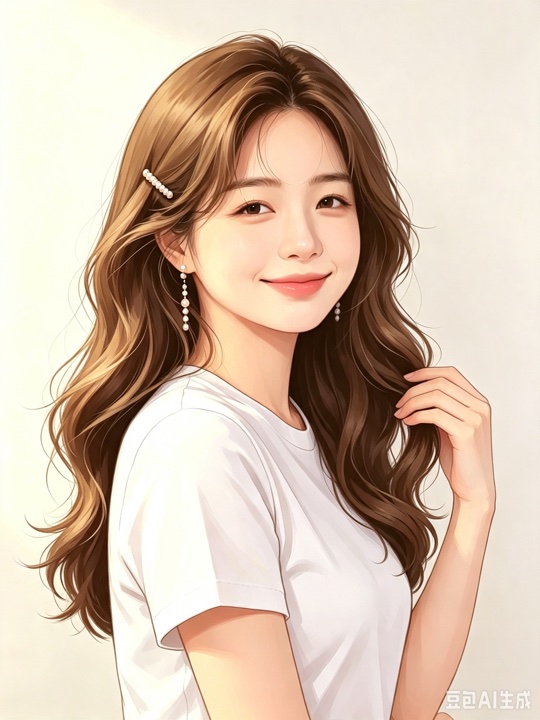 Lily 老师的形象插画