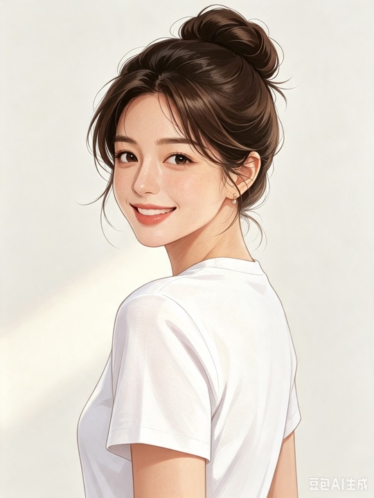文书导师 Yiyi 的形象插画
